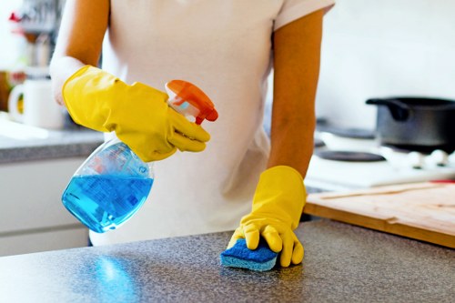 Illustration of cookie notice on a carpet cleaning website
