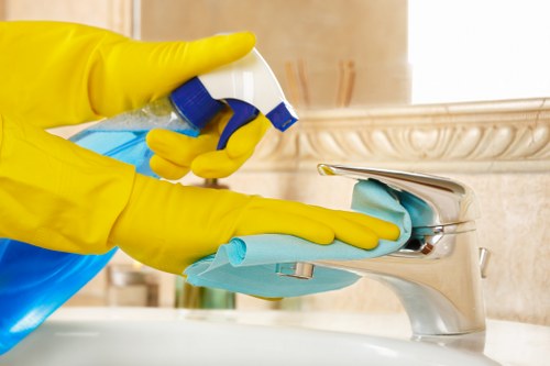 Kingston Vale carpet cleaners working on a residential carpet